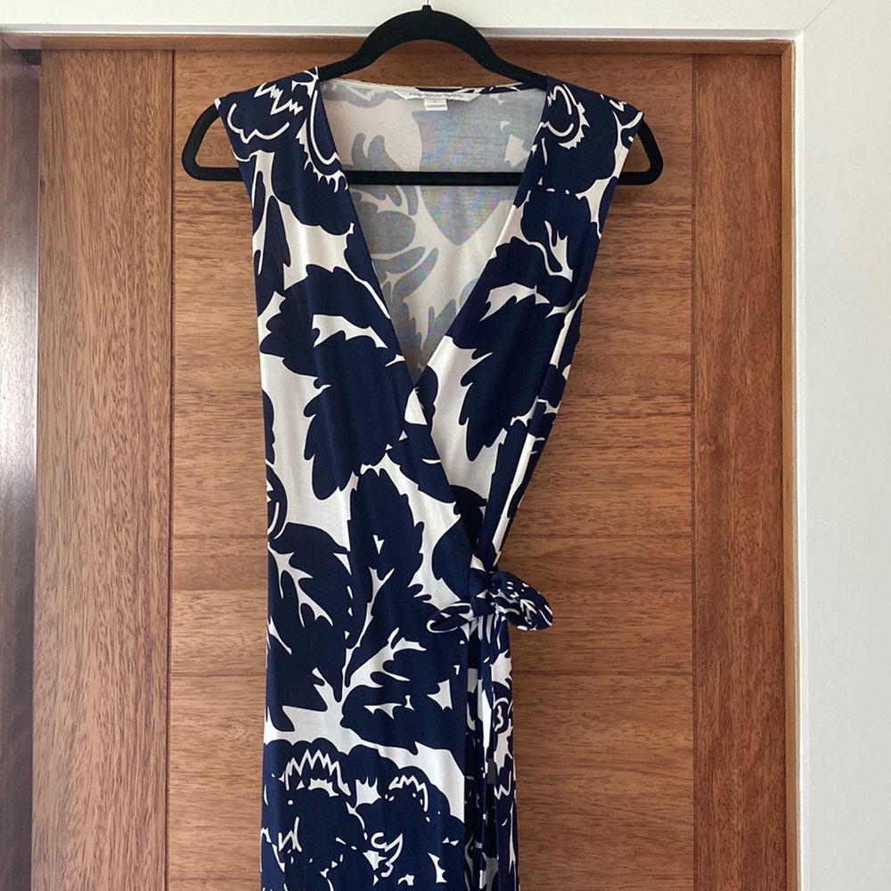 Diane Von Furstenberg Classic Wrap Maxi Dress